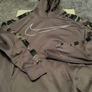 Nike green camo hoodie